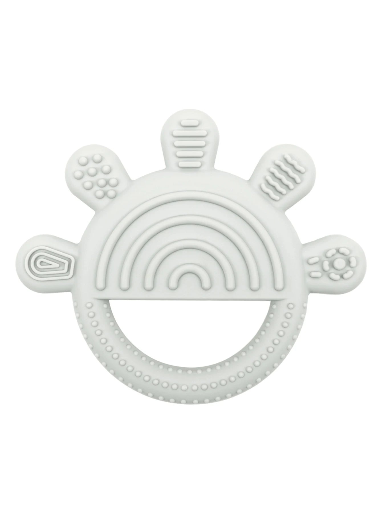 Close-up details of SunnyTeether soft silicone texture