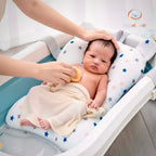 Soft baby bath cushion for safe bathing support
