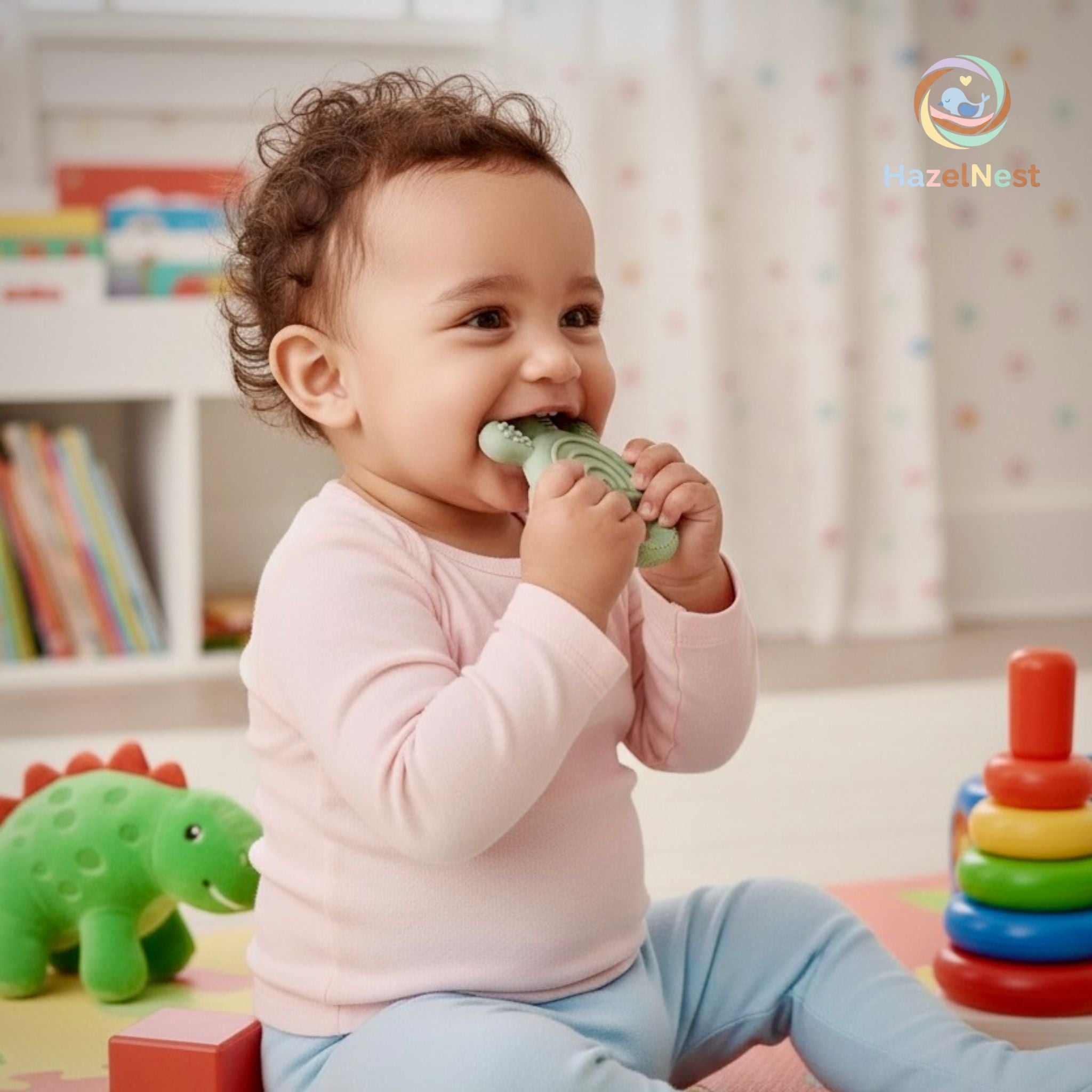 Soft food-grade silicone teething toy for babies