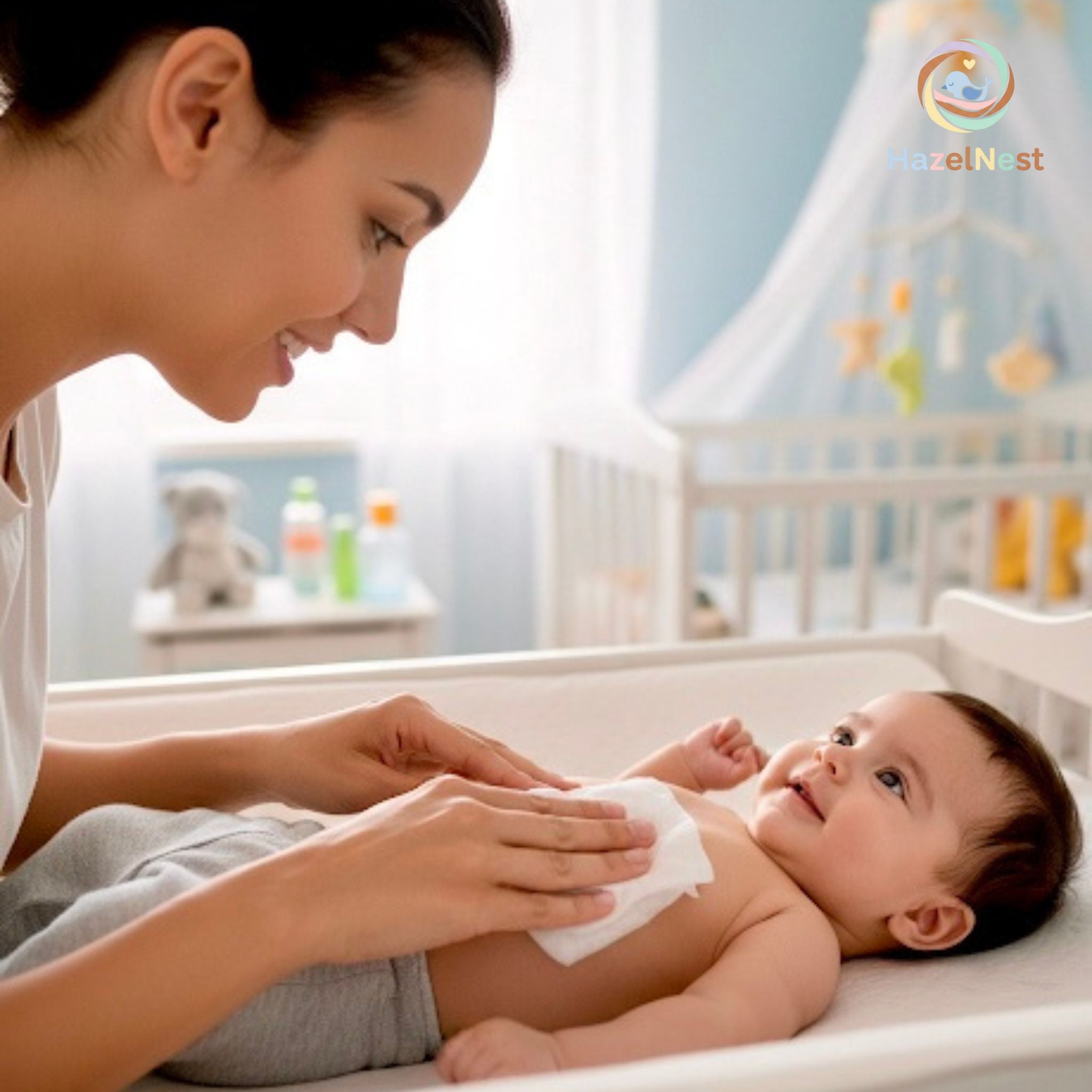 Baby wipe warmer showing top heating design