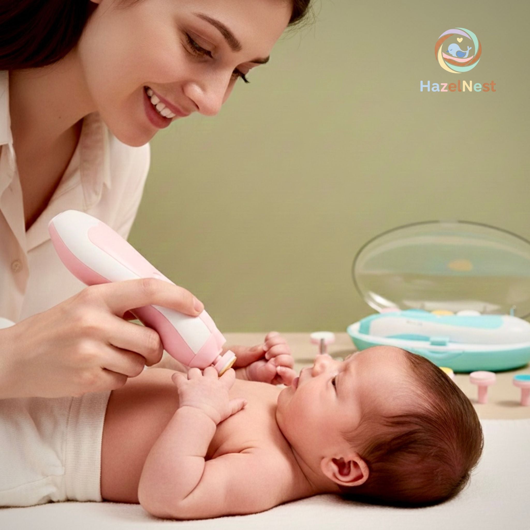 Electric baby nail trimmer with LED light
